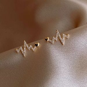 Heartbeat Stud Earrings